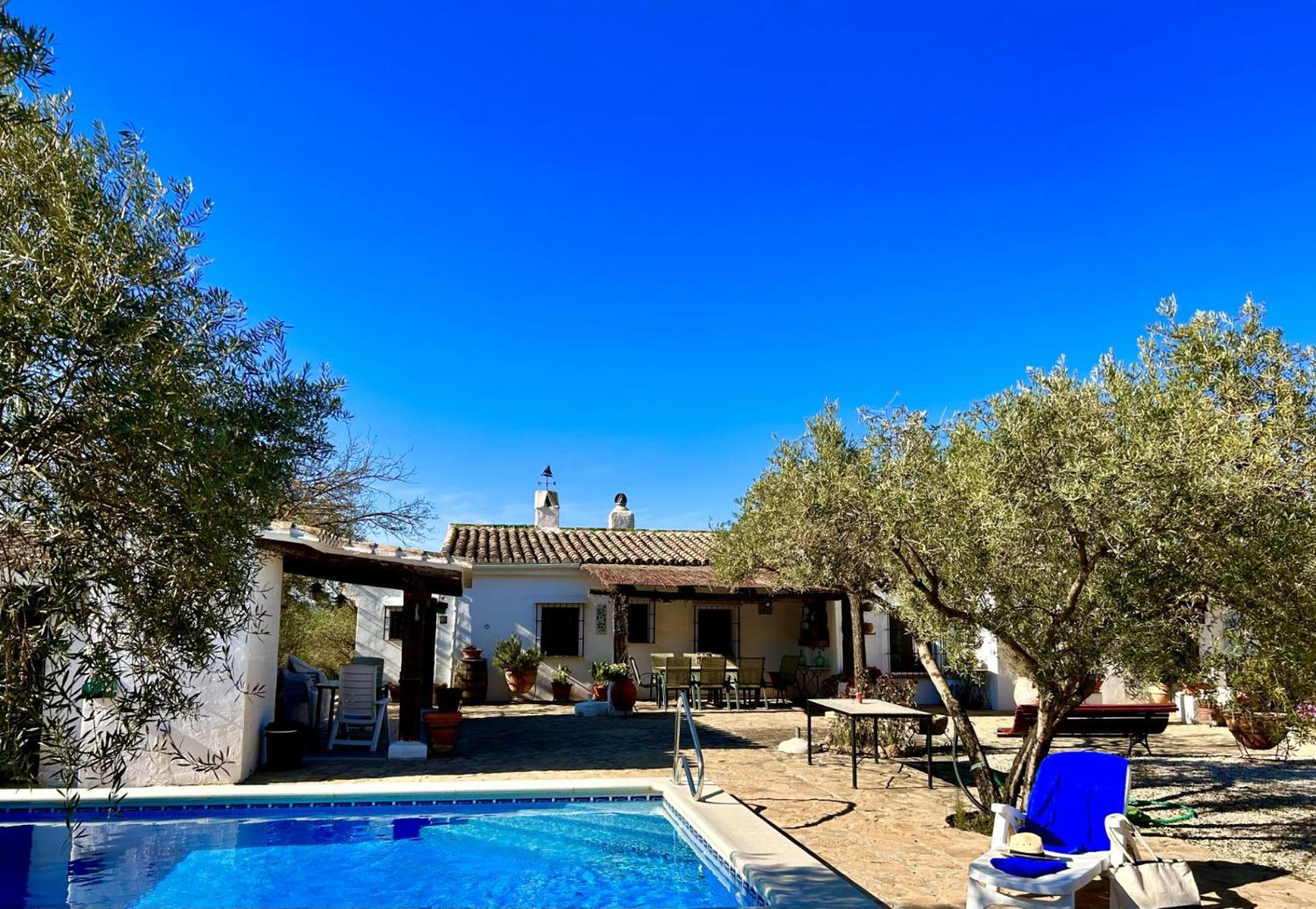 Refugio Andaluz Con Piscina Entre Olivos Villanueva de Tapia Luaran gambar